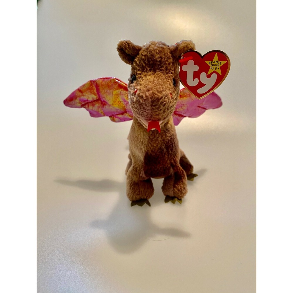 Scorch The Dragon - Ty Beanie Babies - See Detailed Tag Photos